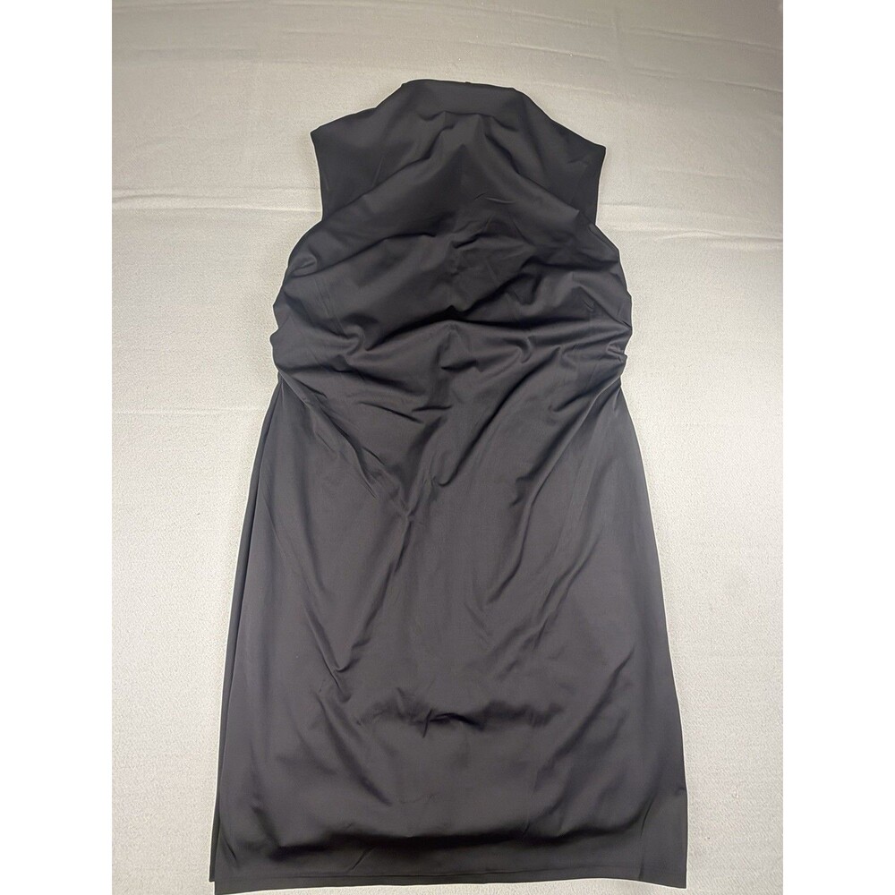 Nine West Black Strapless Ruched Stretch Bodycon Jersey Dress Knee Length XXL